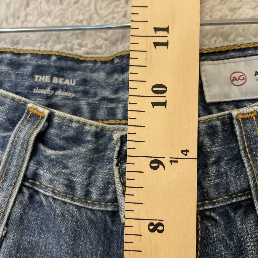 AG Adriano‎ Goldschmied Jeans Womens 26R The Beau Slouchy Skinny Dark Wash Blue